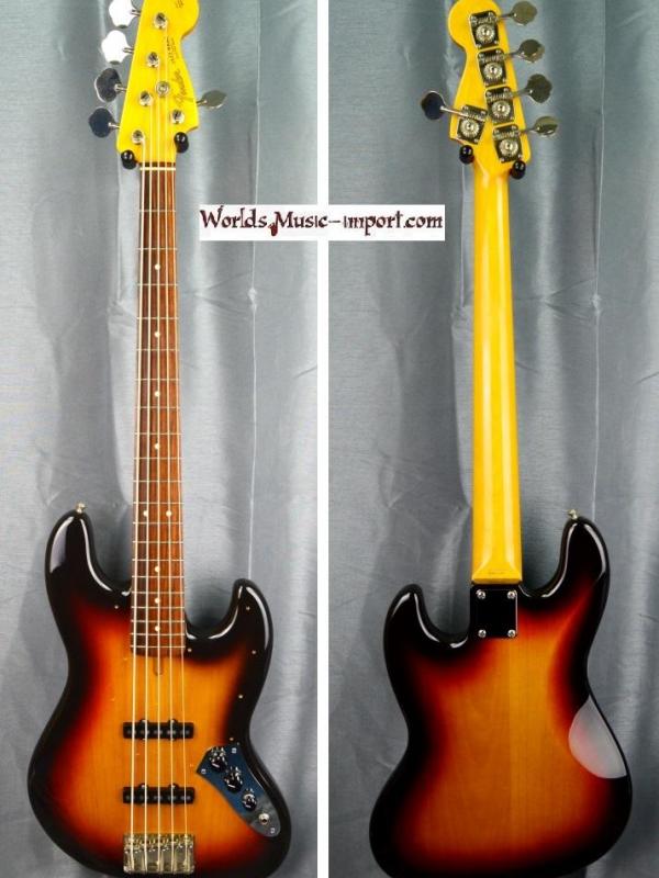 VENDUE... FENDER Jazz Bass JBV-105 5 cordes 3TS 2004 - RARE - japan import *OCCASION*