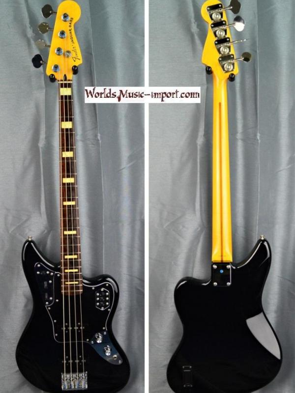 VENDUE... Fender Jaguar Bass Deluxe black 2006 micros Custom Shop Japan import *OCCASION*
