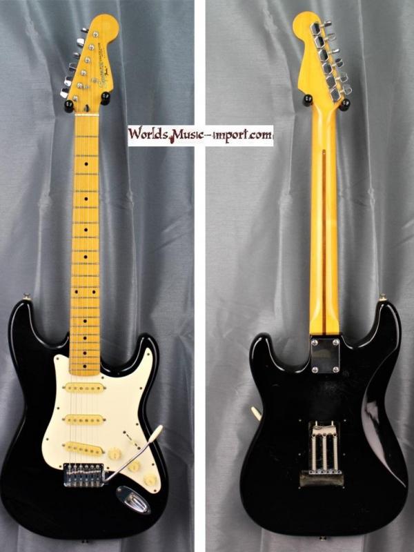 V E N D U E... SQUIER by FENDER Stratocaster Standard Squier II 1989 Black 'rare' Import *OCCASTION*