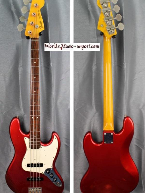 V E N D U E... FENDER Jazz Bass JB'62-US 1999 - CAR Candy Apple Red - japan import *OCCASION*