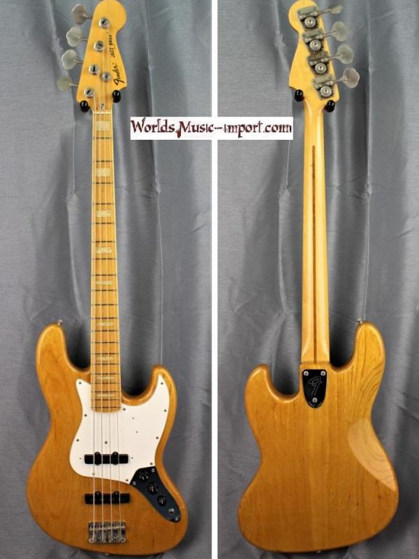 V E N D U E... FENDER Jazz Bass JB'75-75M 1990 ASH VNT 'nitro' Japan import  *OCCASION*