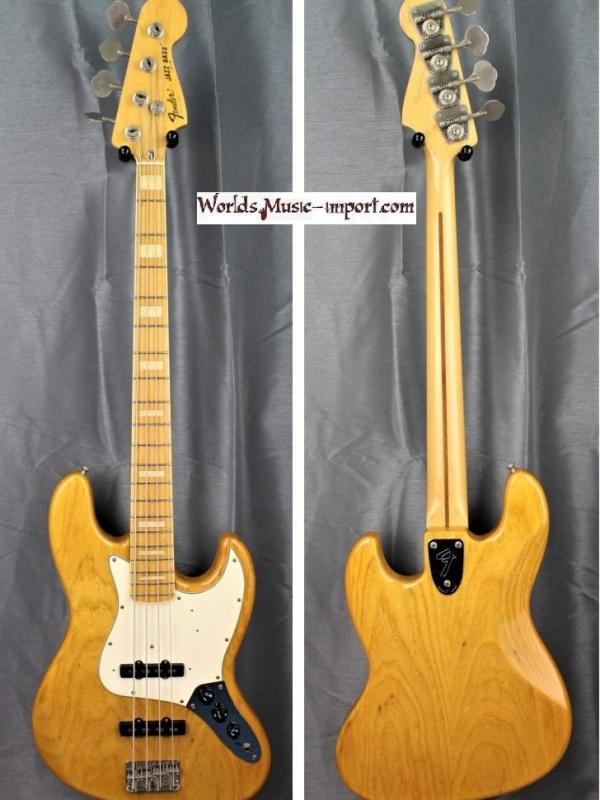 V E N D U E... FENDER Jazz Bass JB'75 Ash nat 1993 'Nitro' japon import *OCCASION