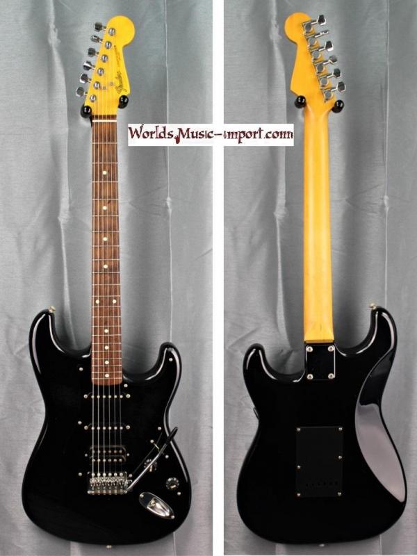 VENDUE... FENDER Stratocaster Standard ST'456 HSS 1987 Black japan import *OCCCASION*