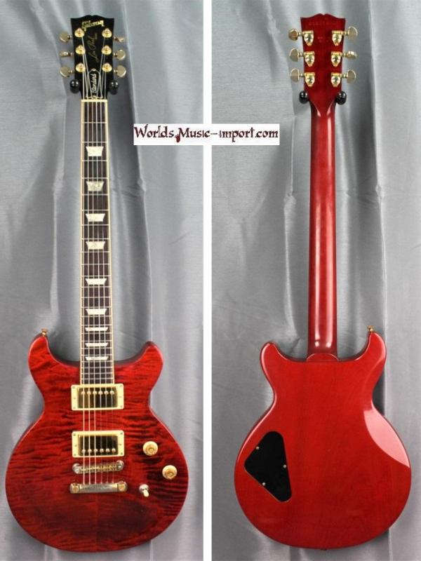V E N D U E... GIBSON Les Paul Standard DC Double Cut 2001 WineRed Flam USA import *OCCASION*