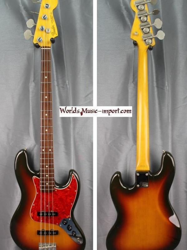 V E N D U E... FENDER Jazz Bass JB'62 1993 - 3TS Sunburst - japan import *OCCASION*